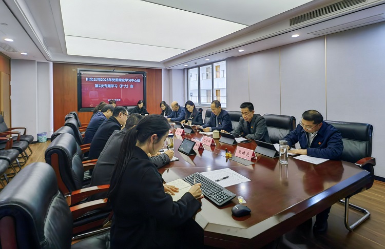 川高公司黨委副書記、董事趙夢婕赴川北公司列席旁聽2025年黨委理論學(xué)習(xí)中心組第2次專題學(xué)習(xí)（擴大）會議（小.jpg